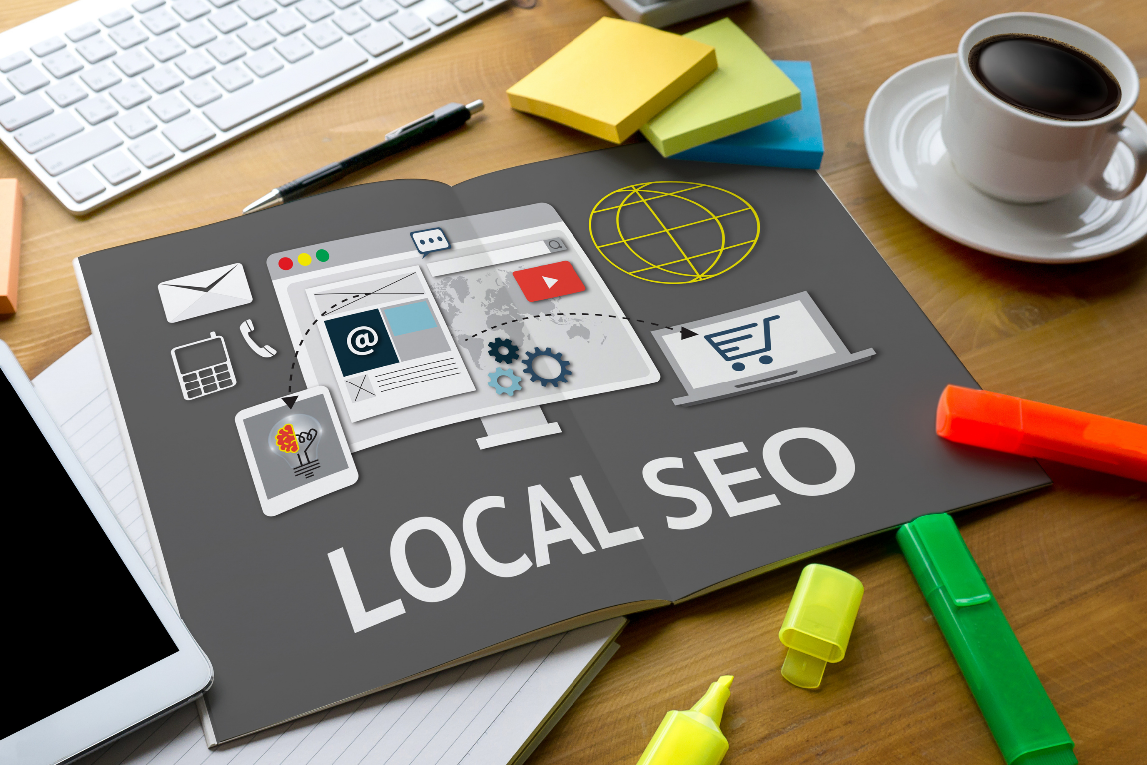 Infografía SEO de agencia de diseño web.